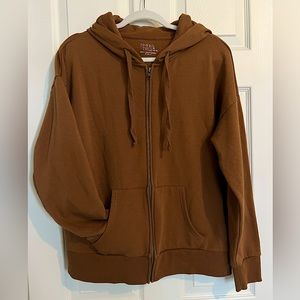 Camel brown colored zip up
